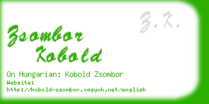 zsombor kobold business card